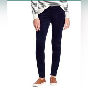 Chaps Madden Straight Sculpting Corduroy Pants in Navy